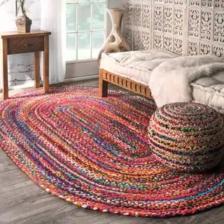 Blue Ridge Wool Oval Braided Rug