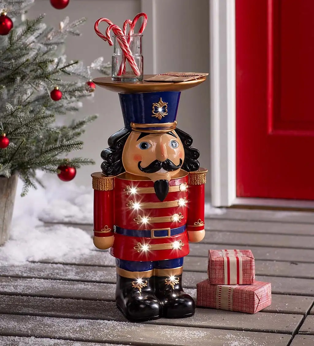 Lighted Christmas Nutcracker Statue